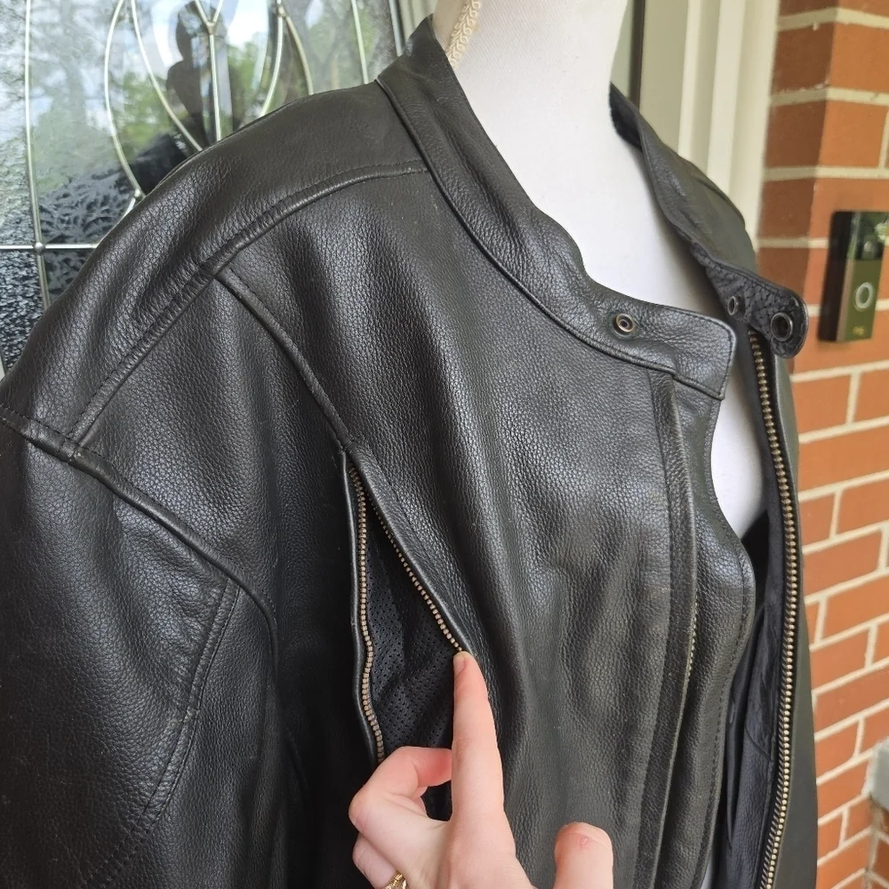 Pro-Rider Leather USA Black Leather Jacket